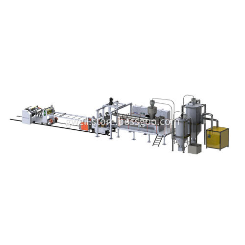 Plastic cake box PET sheet production machine